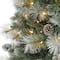 7ft. Pre-Lit Frosted Tip British Columbia Mountain Pine & Pinecones Artificial Christmas Tree with Clear Lights